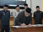 Bupati Sukabumi Marwan Hamami menyetujui serta menandatangani nota kesepakatan KUAPPAS 2024